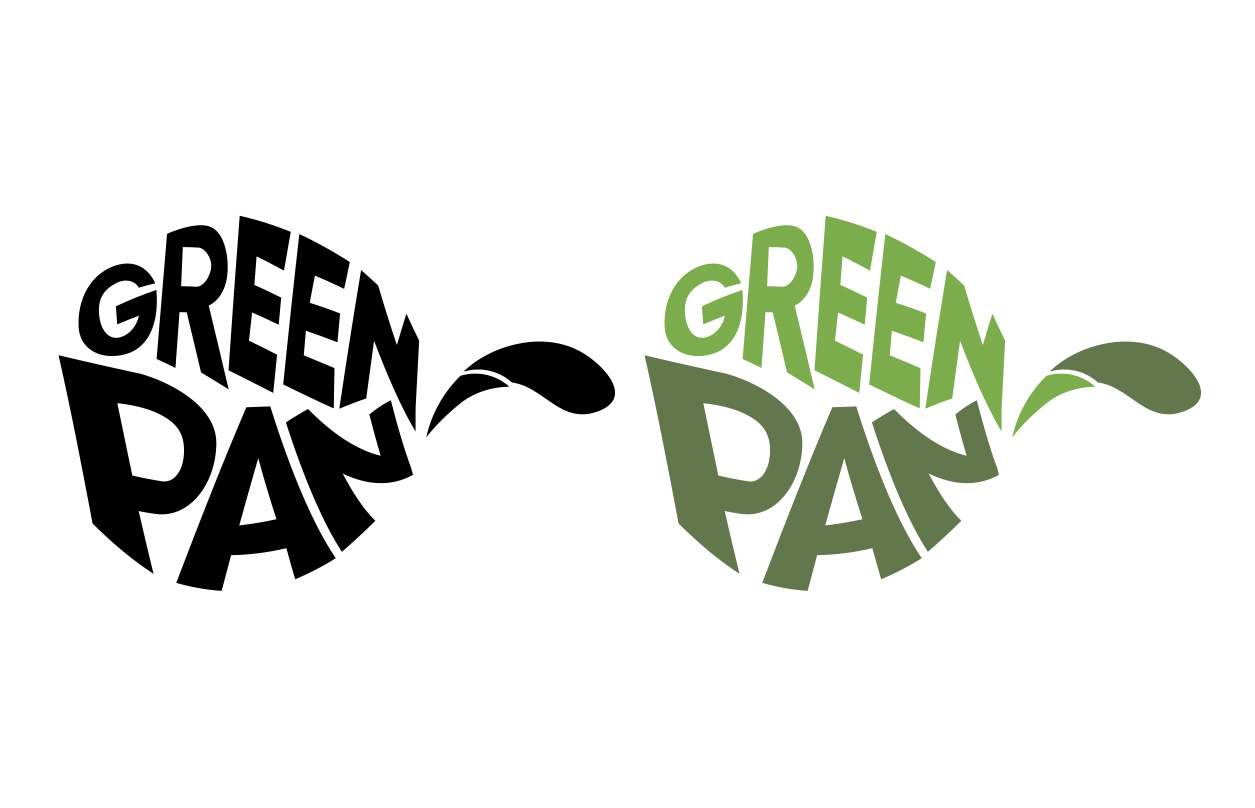 GreenPan and HexClad logos comparison